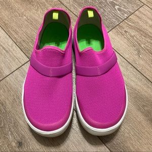 Pink OOFOS Canvas Sneaker